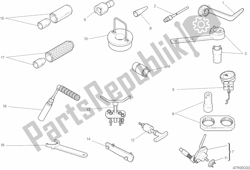 Toutes les pièces pour le 01a - Outils De Service D'atelier du Ducati Diavel FL Brasil 1200 2018 Toutes les pièces pour le 01a - Outils De Service D'atelier du Ducati Diavel FL Brasil 1200 2018